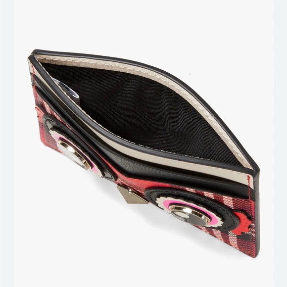 EUC Kate Spade Blinx Plaid Owl Cardholder - Picture 6 of 9